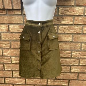 Velvet Corduroy Skirt sz S